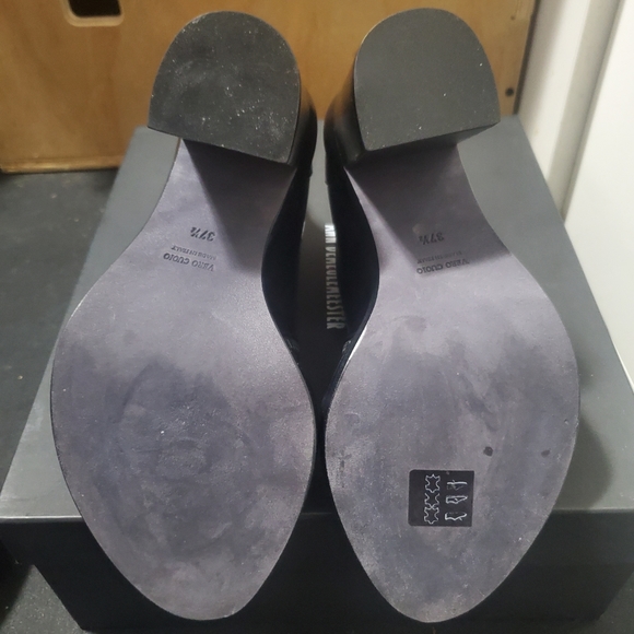 NWT Ann Demeulemeester Ratio Nero Leather Heels Size 7.5W - Picture 8 of 13